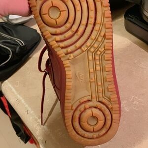 Nike Red Sneakers with Gum Sole